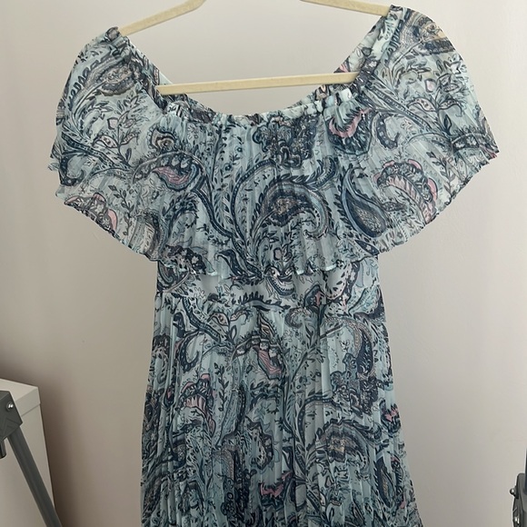 Aqua pattern blue maxi dress - Picture 2 of 4